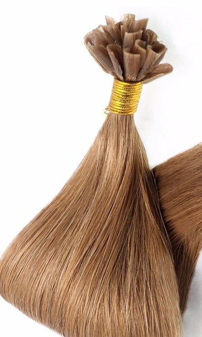 Adhésifs de kératine pour cheveux brun clair caramel