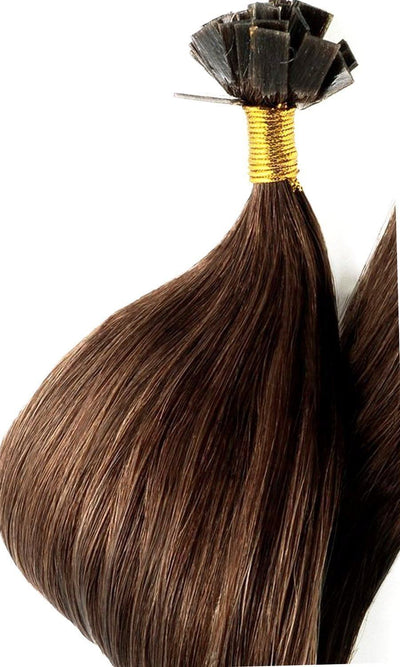 Adhésifs de kératine pour cheveux brun doré naturel