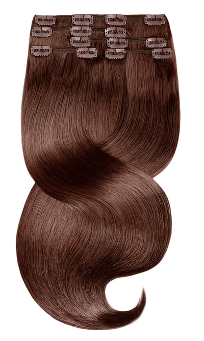 Extensions à Clips  Brun Acajou
