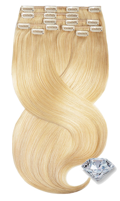 Extensions à Clips Diamonds Line Blond Miel
