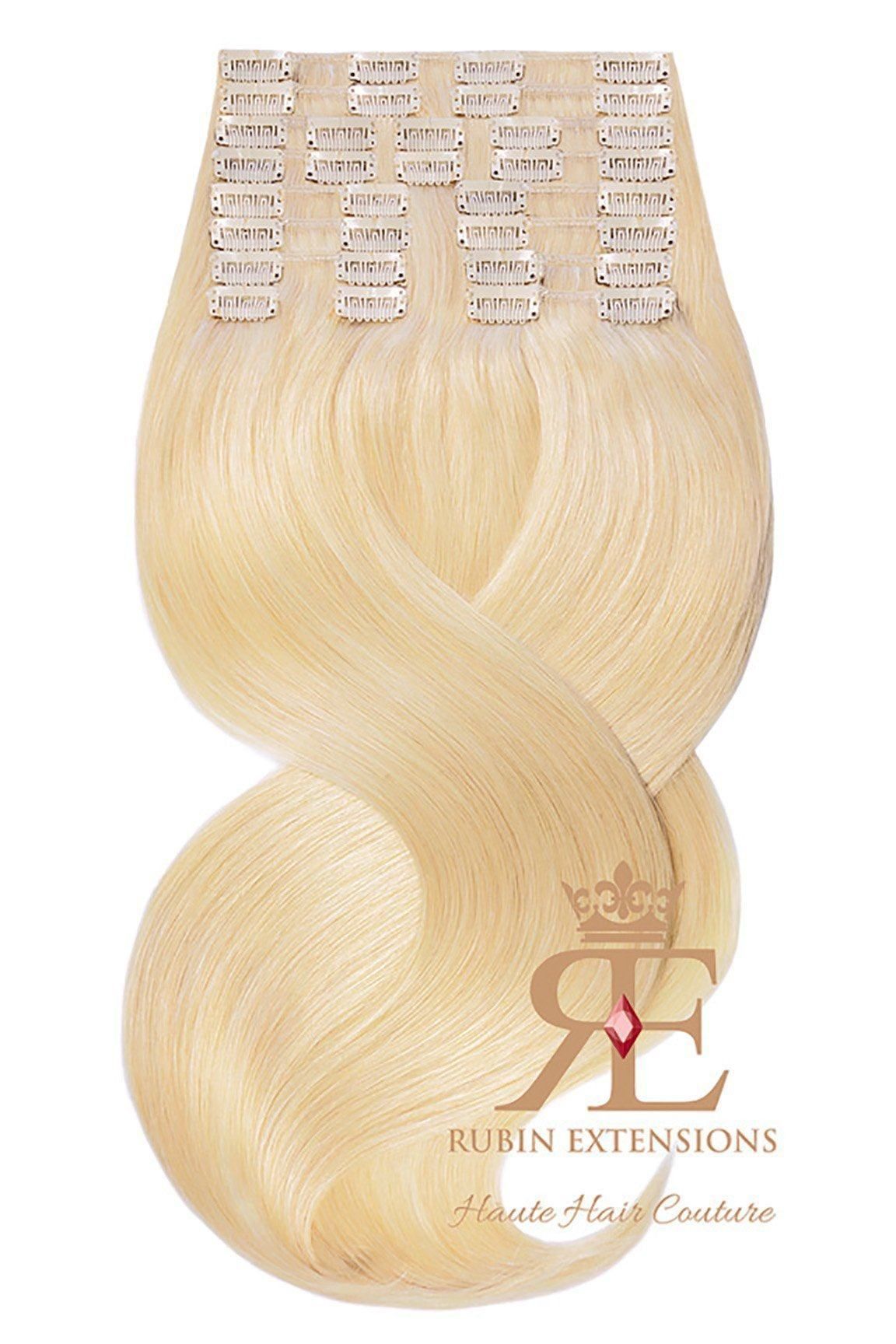 Extension de Cheveux a Clip Naturel Blond Miel