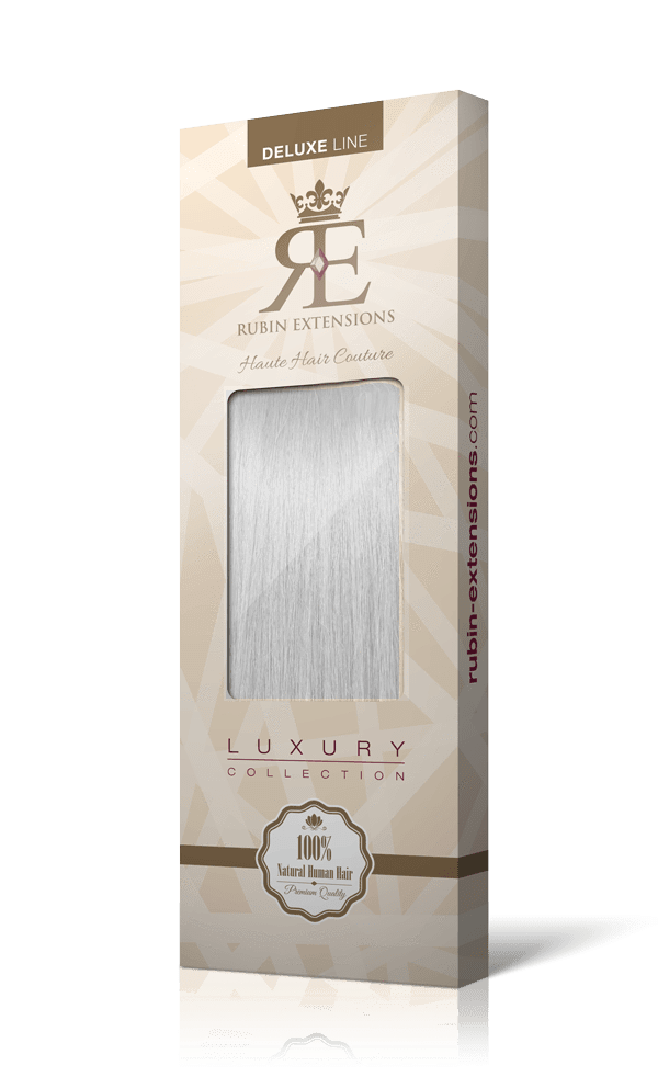 Extension de Cheveux Naturel a Clip Blond Argenté