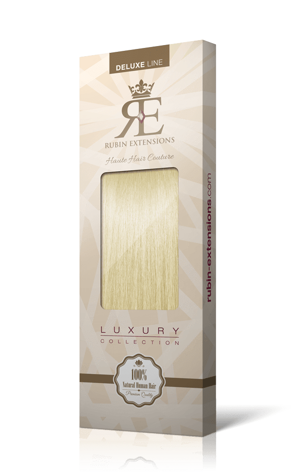 Extension de Cheveux a Clip Naturel Blond Doré