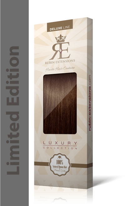 Franges 100% Remy avec cheveux naturels brun acajou