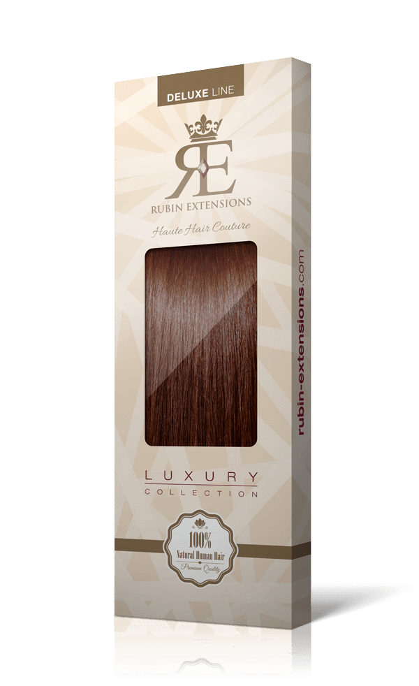 Extension de Cheveux a Clip Naturel Brun Acajou