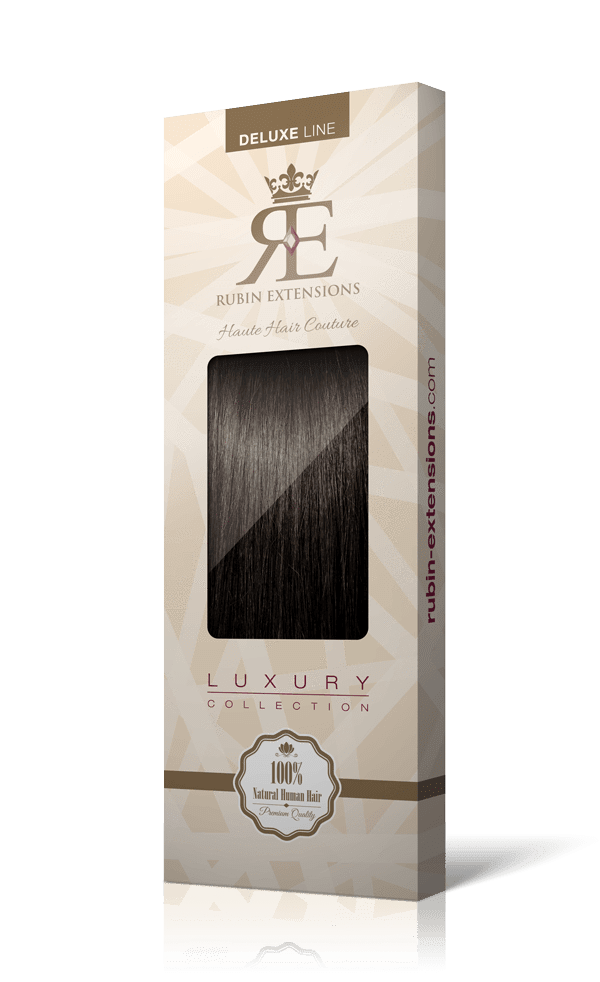 Extension de Cheveux a Clip Naturel Brun Chocolat Foncé