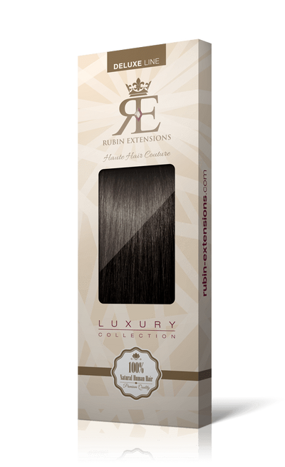 Extension de Cheveux a Clip Naturel Brun Chocolat Foncé