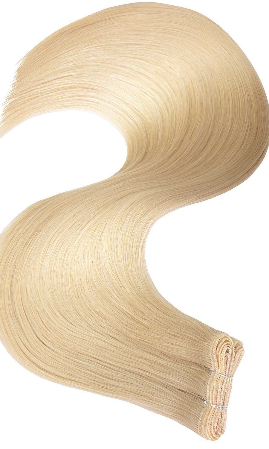Extensions de cheveux naturels à trame couleur blond miel