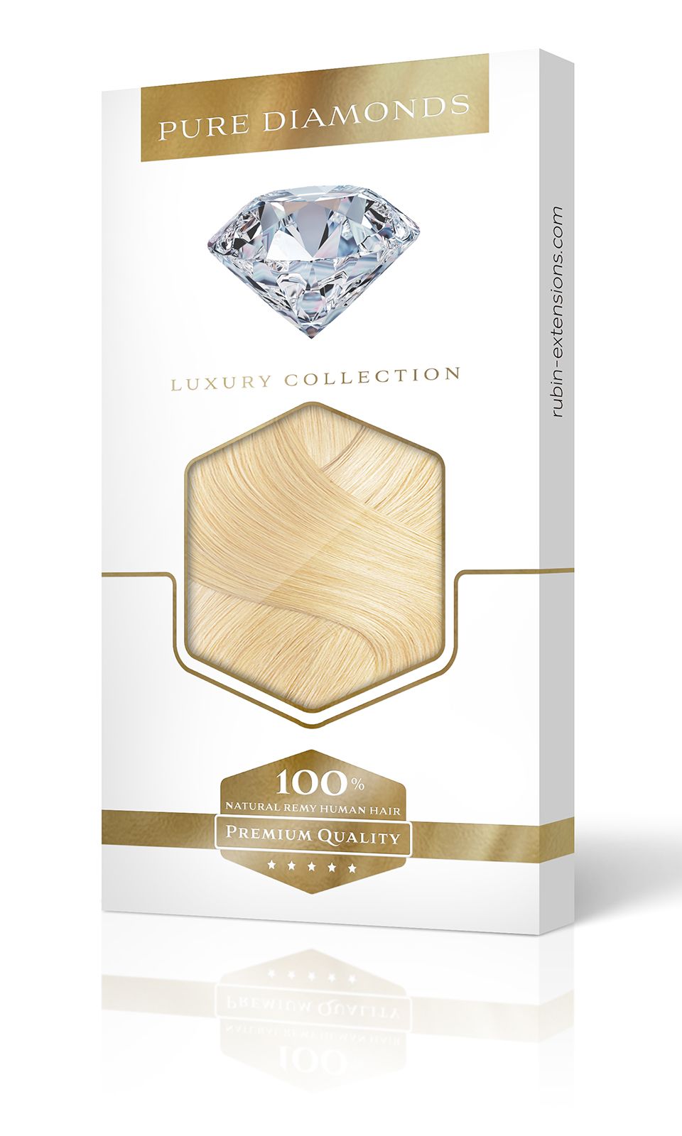 Extensions à Clips Diamonds Line Blond Miel