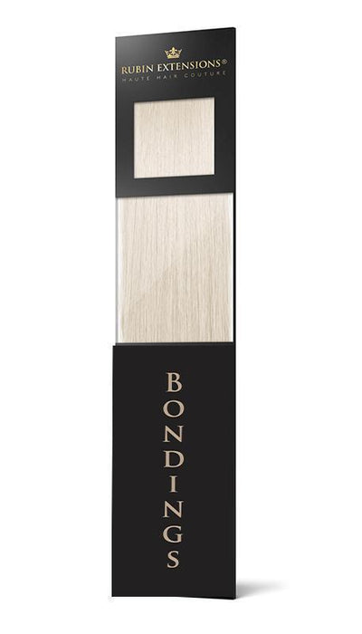 Adhésifs de kératine pour extension de cheveux couleur blond platine