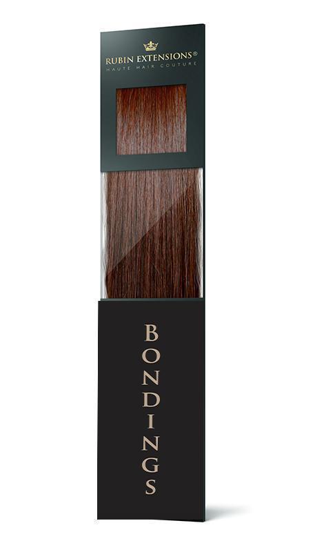 Adhésifs de kératine pour extension de cheveux couleur brun acajou