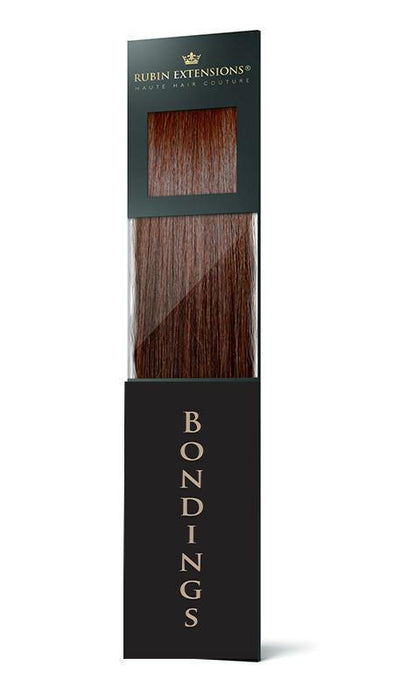 Adhésifs de kératine pour extension de cheveux couleur brun acajou
