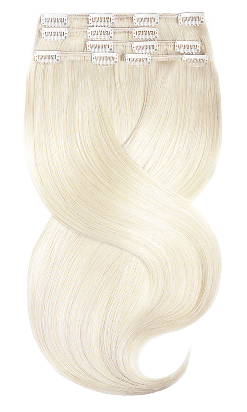 Extensions à Clips Blond Platine