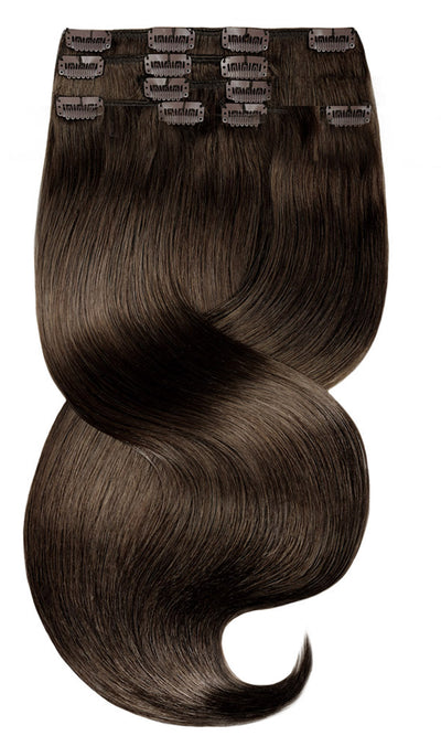 Extensions à Clips  Brun Chocolat Foncé