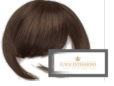 Franges 100% Remy avec cheveux naturels brun chocolat foncé