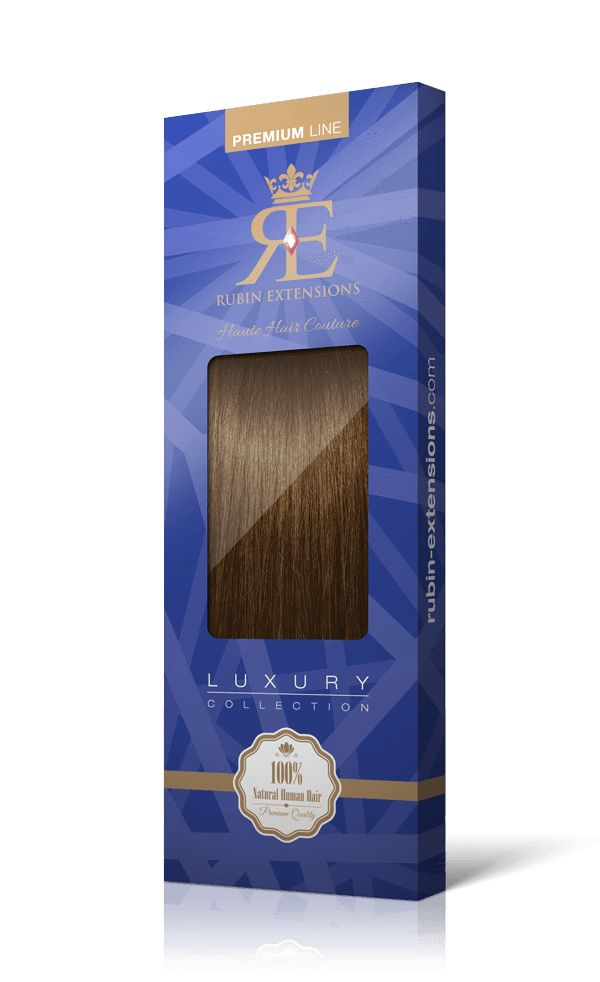 Extensions adhésives pour cheveux brun doré naturel