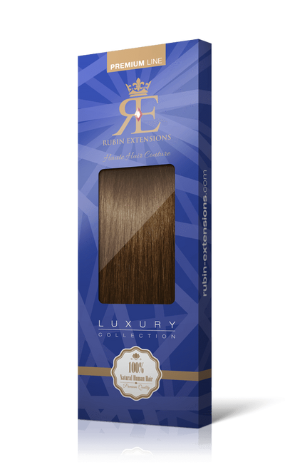 Extensions adhésives pour cheveux brun doré naturel