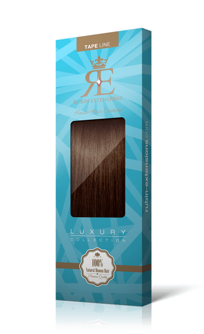 Extensions Adhésives - Tape-in Extensions Châtain Foncé