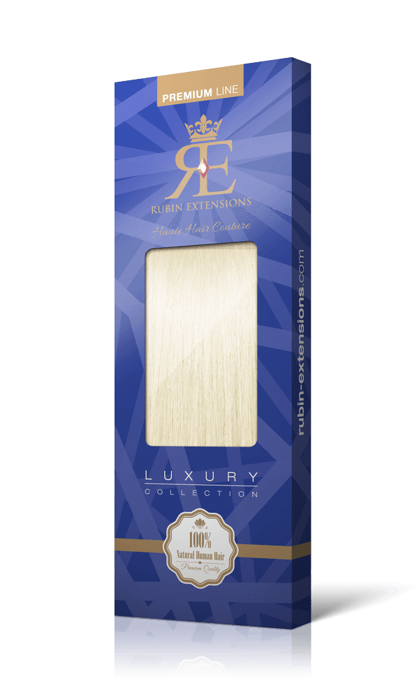 Adhésifs de kératine pour extension de cheveux couleur blond platine