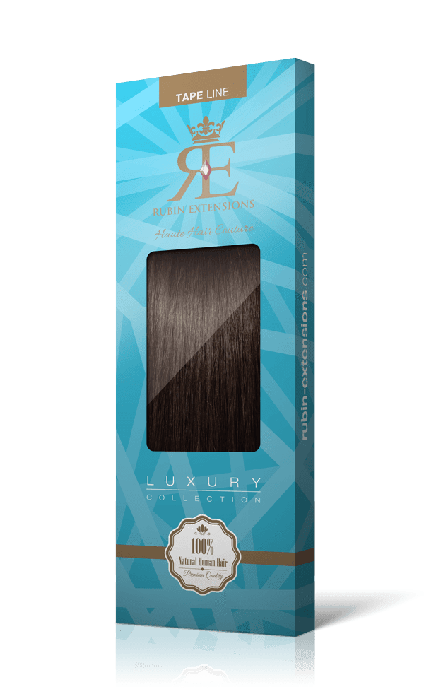 Extensions Adhésives - Tape-in Extensions Brun Chocolat Foncé
