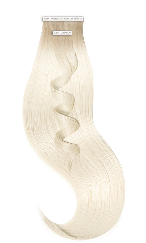 Extensions Adhésives - Tape-in Extensions (Racines-Foncées) Brun Clair Noisette & Blonde d'été