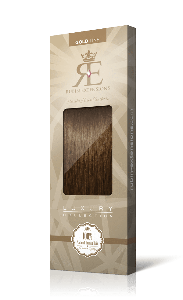 Franges 100% Remy avec cheveux naturels brun doré naturel