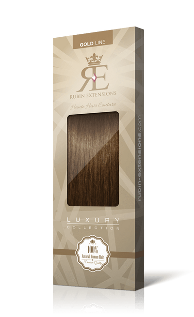 Franges 100% Remy avec cheveux naturels brun doré naturel