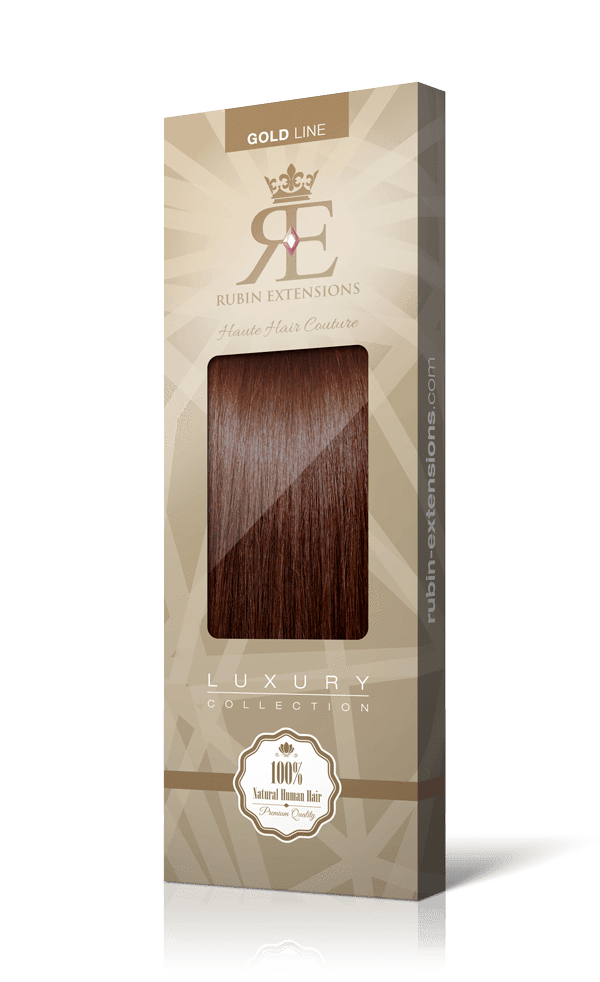 Frange à clip 100% Remy avec cheveux naturels brun acajou