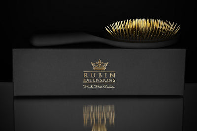 Brosse a cheveux d'or pour extension de cheveux